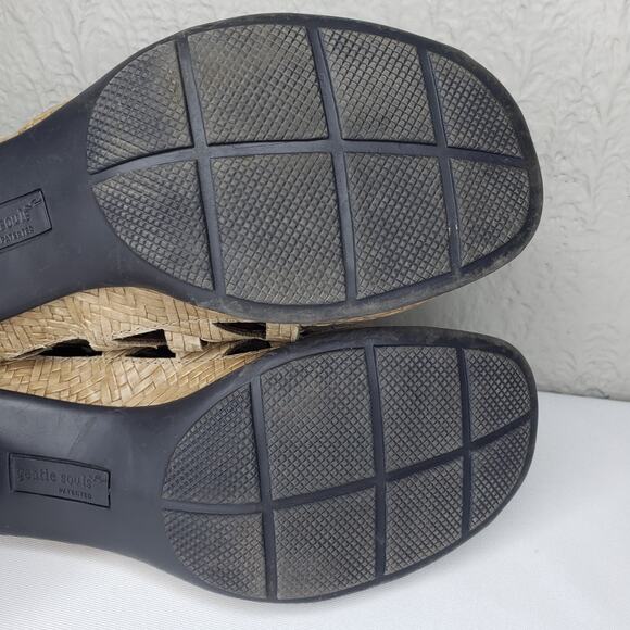 Gentle Souls Okey Dokey Brown Leather Gladiator Heels Sandals Women's Size 8 - Picture 14 of 16